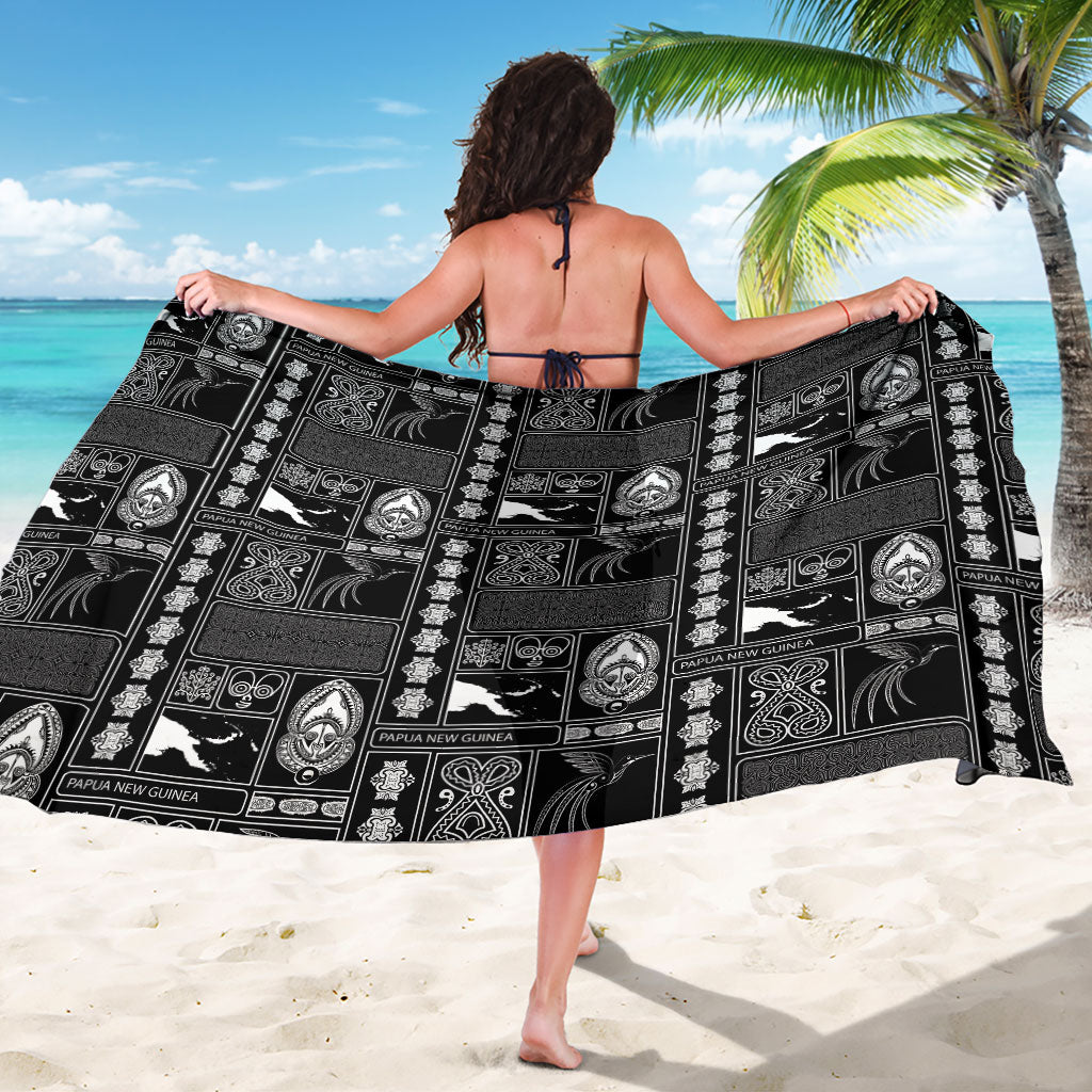 Papua New Guinea Heritage Motif Sarong Black Version