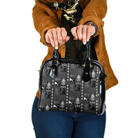 Papua New Guinea Heritage Motif Shoulder Handbag Black Version