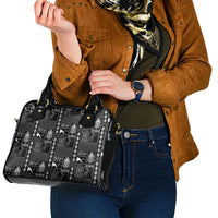 Papua New Guinea Heritage Motif Shoulder Handbag Black Version