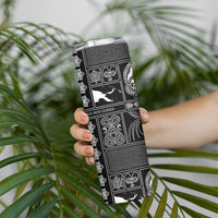 Papua New Guinea Heritage Motif Skinny Tumbler Black Version