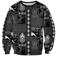 Papua New Guinea Heritage Motif Sweatshirt Black Version
