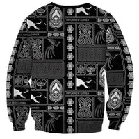 Papua New Guinea Heritage Motif Sweatshirt Black Version