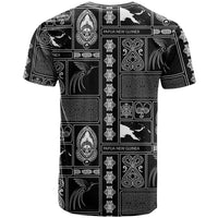 Papua New Guinea Heritage Motif T Shirt Black Version