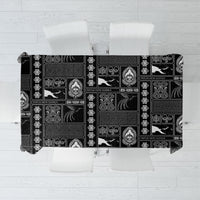 Papua New Guinea Heritage Motif Tablecloth Black Version