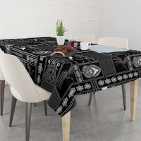 Papua New Guinea Heritage Motif Tablecloth Black Version