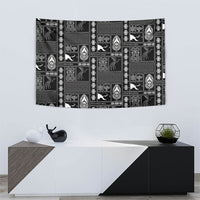 Papua New Guinea Heritage Motif Tapestry Black Version