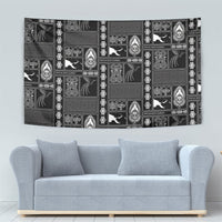 Papua New Guinea Heritage Motif Tapestry Black Version