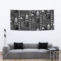 Papua New Guinea Heritage Motif Tapestry Black Version