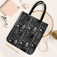 Papua New Guinea Heritage Motif Tote Bag Black Version