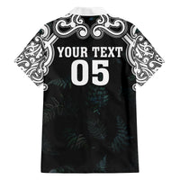 Custom New Zealand Fern Women Rugby Family Matching Puletasi and Hawaiian Shirt Maori Pattern