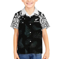 Custom New Zealand Fern Women Rugby Hawaiian Shirt Maori Pattern