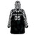 Custom New Zealand Fern Women Rugby Wearable Blanket Hoodie Maori Pattern