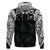 Custom New Zealand Fern Women Rugby Zip Hoodie Maori Pattern