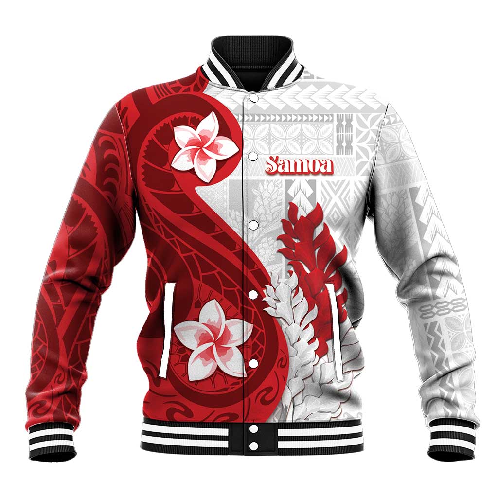 Samoa Teuila 2024 Baseball Jacket Samoan Siapo Pattern Red Version LT05 Unisex Red - Polynesian Pride