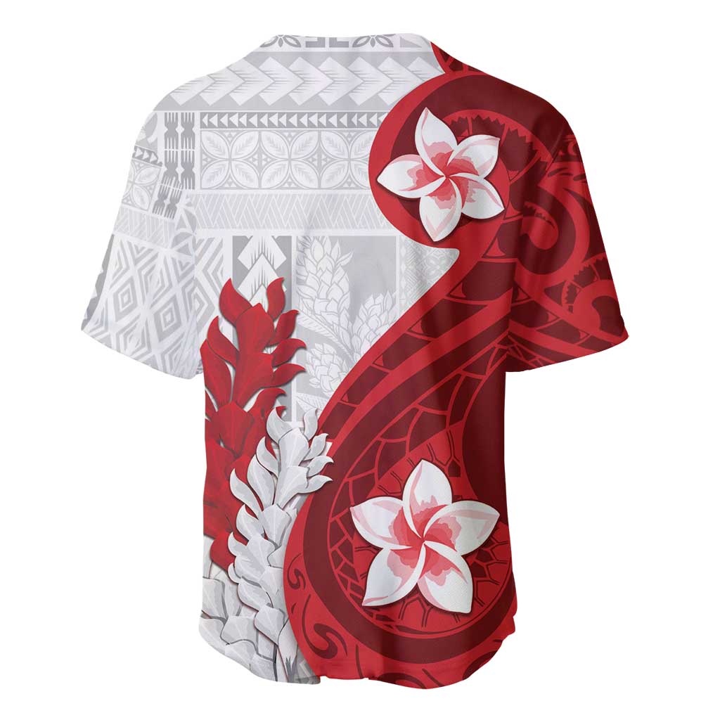 Samoa Teuila 2024 Baseball Jersey Samoan Siapo Pattern Red Version LT05 - Polynesian Pride