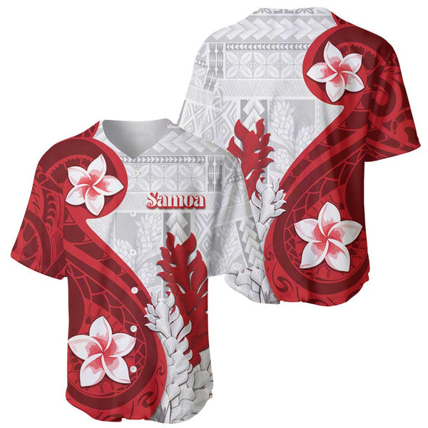 Samoa Teuila 2024 Baseball Jersey Samoan Siapo Pattern Red Version LT05