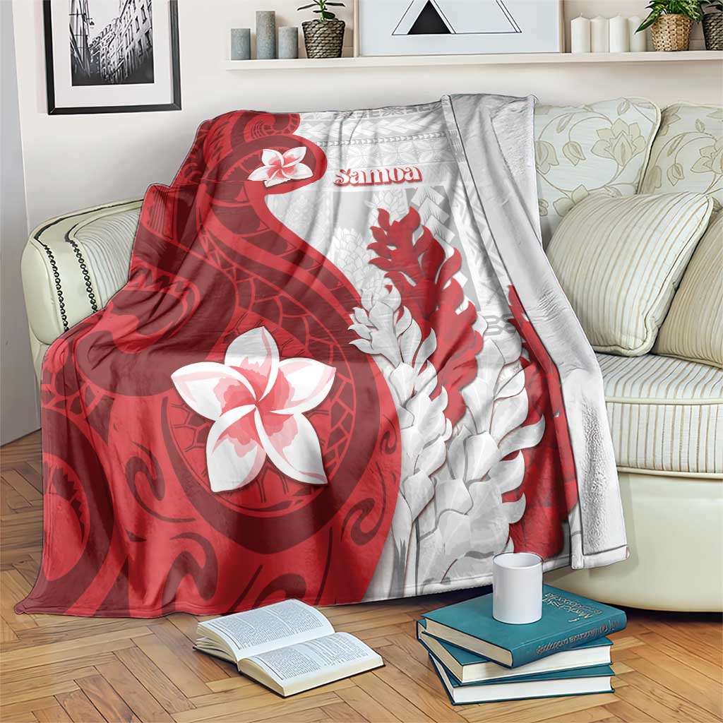 Samoa Teuila 2024 Blanket Samoan Siapo Pattern Red Version LT05 Red - Polynesian Pride