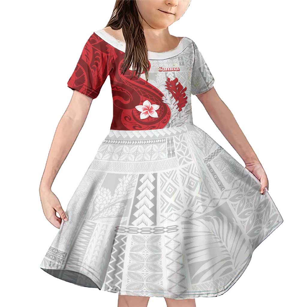 Samoa Teuila 2024 Family Matching Mermaid Dress and Hawaiian Shirt Samoan Siapo Pattern Red Version