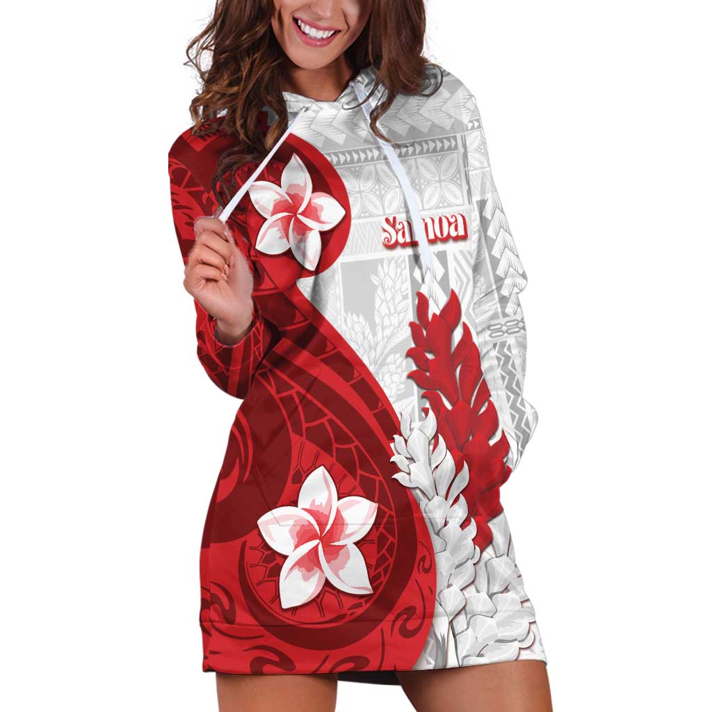 Samoa Teuila 2024 Hoodie Dress Samoan Siapo Pattern Red Version LT05 Red - Polynesian Pride