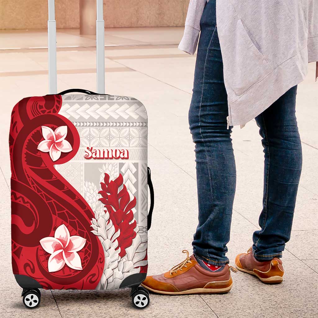 Samoa Teuila 2024 Luggage Cover Samoan Siapo Pattern Red Version LT05 Red - Polynesian Pride