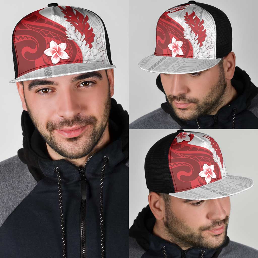 Samoa Teuila 2025 Mesh Trucker Cap Samoan Siapo Pattern Red Version - Polynesian Pride