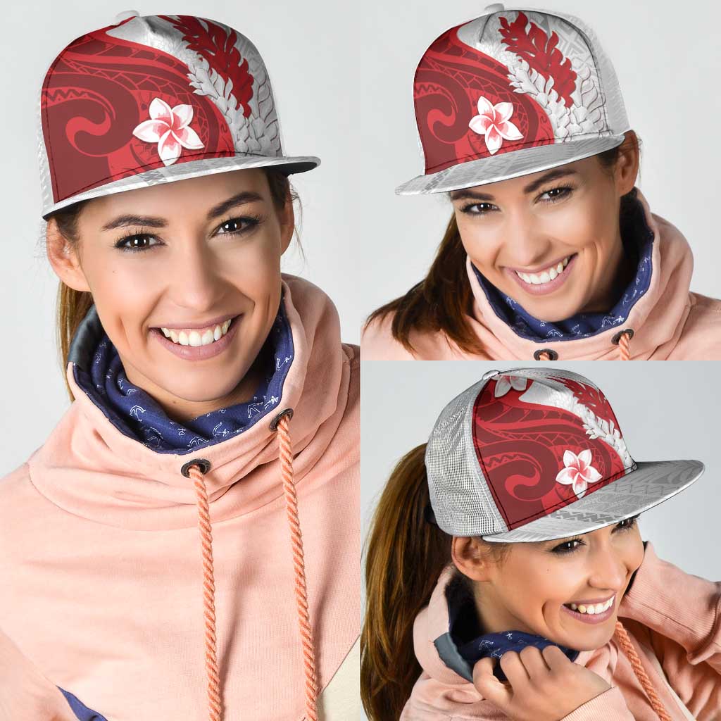 Samoa Teuila 2025 Mesh Trucker Cap Samoan Siapo Pattern Red Version - Polynesian Pride