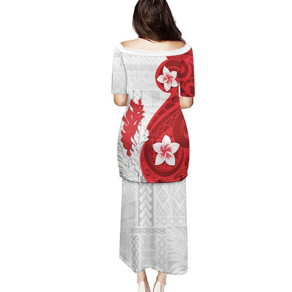 Samoa Teuila 2024 Puletasi Samoan Siapo Pattern Red Version LT05