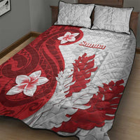 Samoa Teuila 2024 Quilt Bed Set Samoan Siapo Pattern Red Version