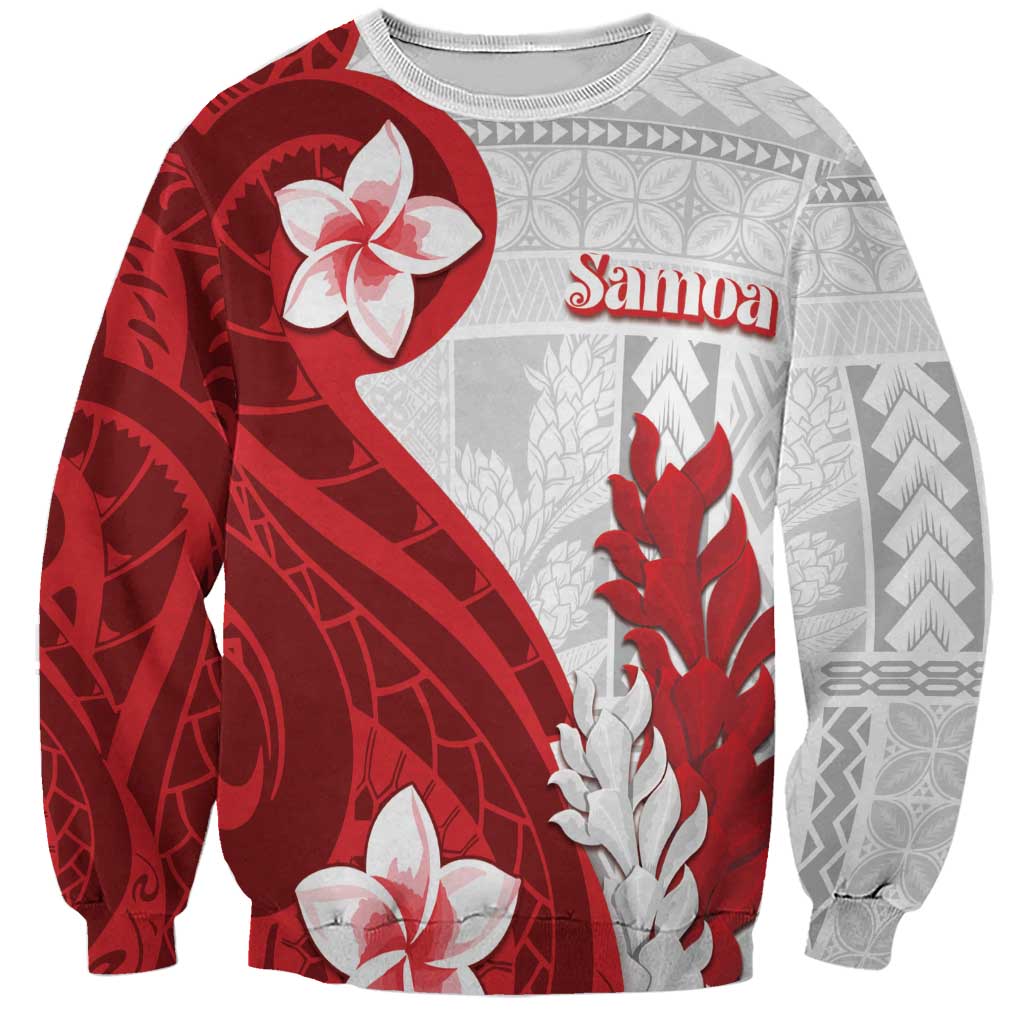 Samoa Teuila 2024 Sweatshirt Samoan Siapo Pattern Red Version LT05 Unisex Red - Polynesian Pride