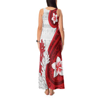 Samoa Teuila 2024 Tank Maxi Dress Samoan Siapo Pattern Red Version LT05 - Polynesian Pride