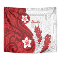 Samoa Teuila 2024 Tapestry Samoan Siapo Pattern Red Version
