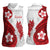 Samoa Teuila 2024 Women Sleeveless Polo Shirt Samoan Siapo Pattern Red Version