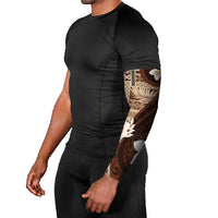 Samoa Teuila Arm Sleeves Samoan Siapo Pattern Brown Version LT05 - Polynesian Pride