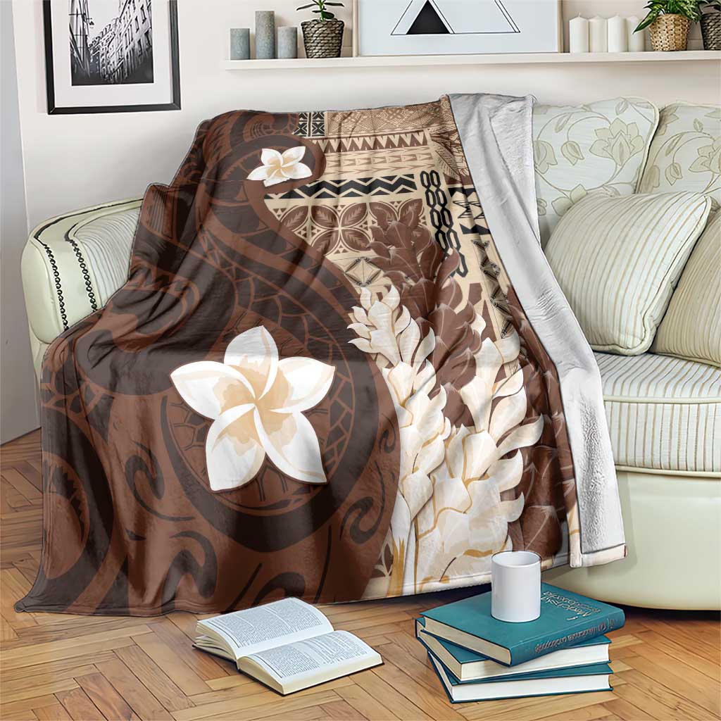 Samoa Teuila 2024 Blanket Samoan Siapo Pattern Brown Version LT05 Brown - Polynesian Pride