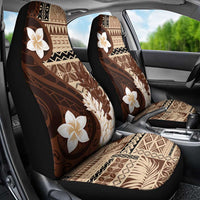 Samoa Teuila 2024 Car Seat Cover Samoan Siapo Pattern Brown Version