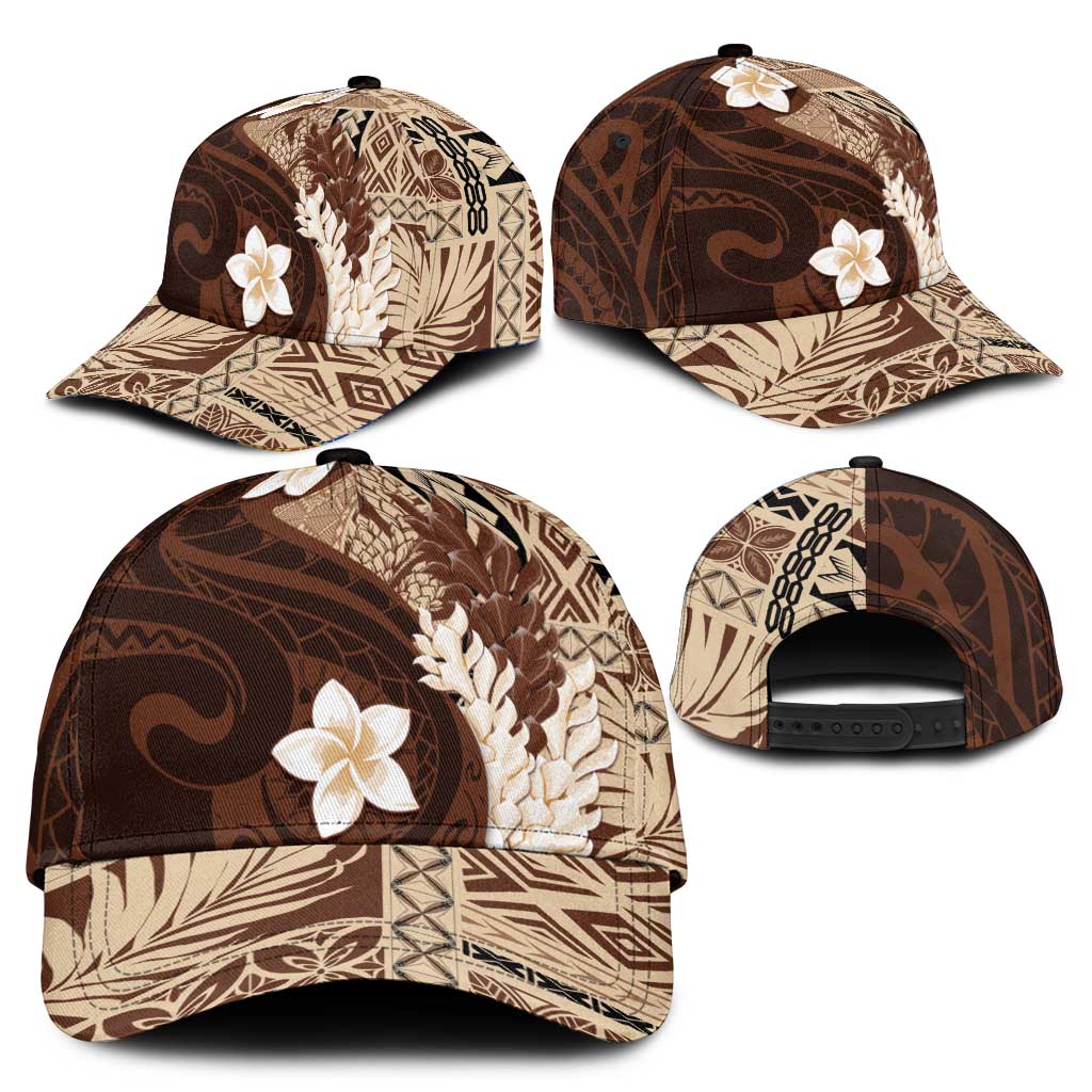 Samoa Teuila 2025 Classic Cap Samoan Siapo Pattern Brown Version - Polynesian Pride