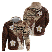 Samoa Teuila 2024 Hoodie Samoan Siapo Pattern Brown Version LT05 - Polynesian Pride