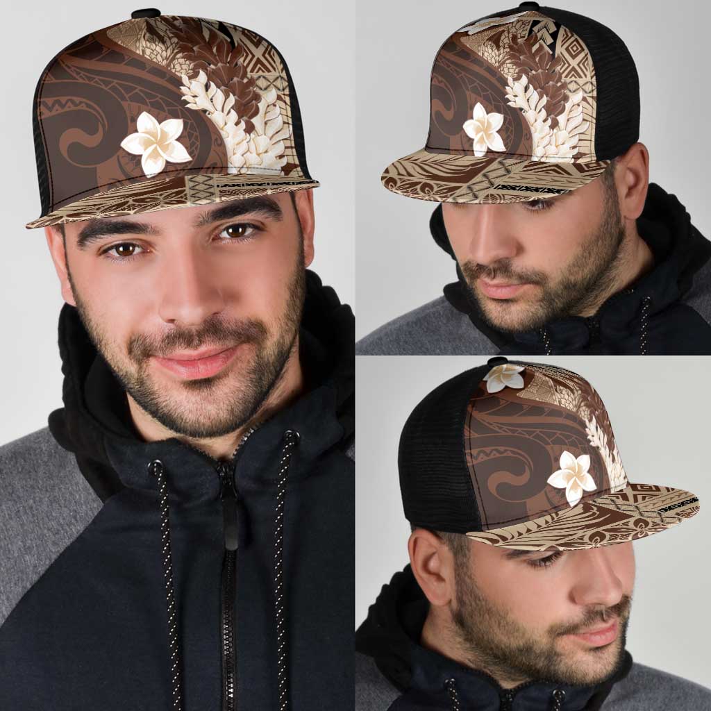 Samoa Teuila 2025 Mesh Trucker Cap Samoan Siapo Pattern Brown Version - Polynesian Pride
