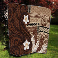 Samoa Teuila 2024 Quilt Samoan Siapo Pattern Brown Version