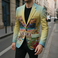 Aloha Hawaii Turtle Blazer Retro Style - Polynesian Pride