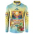 Aloha Hawaii Turtle Button Sweatshirt Retro Style - Polynesian Pride