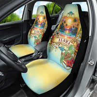 Aloha Hawaii Turtle Car Seat Cover Retro Style - Polynesian Pride