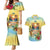 Aloha Hawaii Turtle Couples Matching Mermaid Dress and Hawaiian Shirt Retro Style - Polynesian Pride