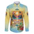 Aloha Hawaii Turtle Family Matching Off Shoulder Short Dress and Hawaiian Shirt Retro Style - Polynesian Pride