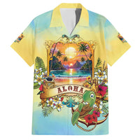 Aloha Hawaii Turtle Family Matching Puletasi and Hawaiian Shirt Retro Style - Polynesian Pride
