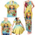 Aloha Hawaii Turtle Family Matching Tank Maxi Dress and Hawaiian Shirt Retro Style - Polynesian Pride