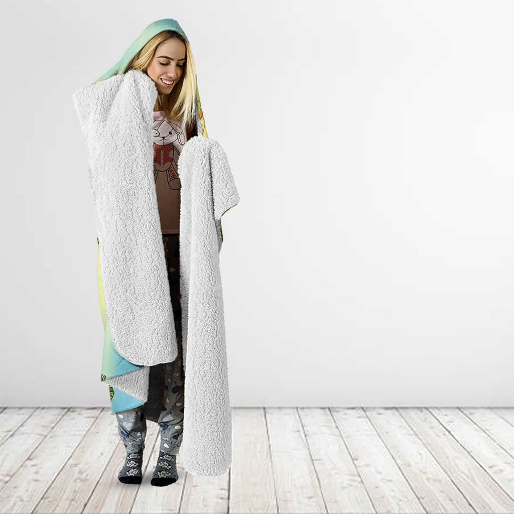 Aloha Hawaii Turtle Hooded Blanket Retro Style - Polynesian Pride