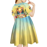 Aloha Hawaii Turtle Kid Short Sleeve Dress Retro Style - Polynesian Pride