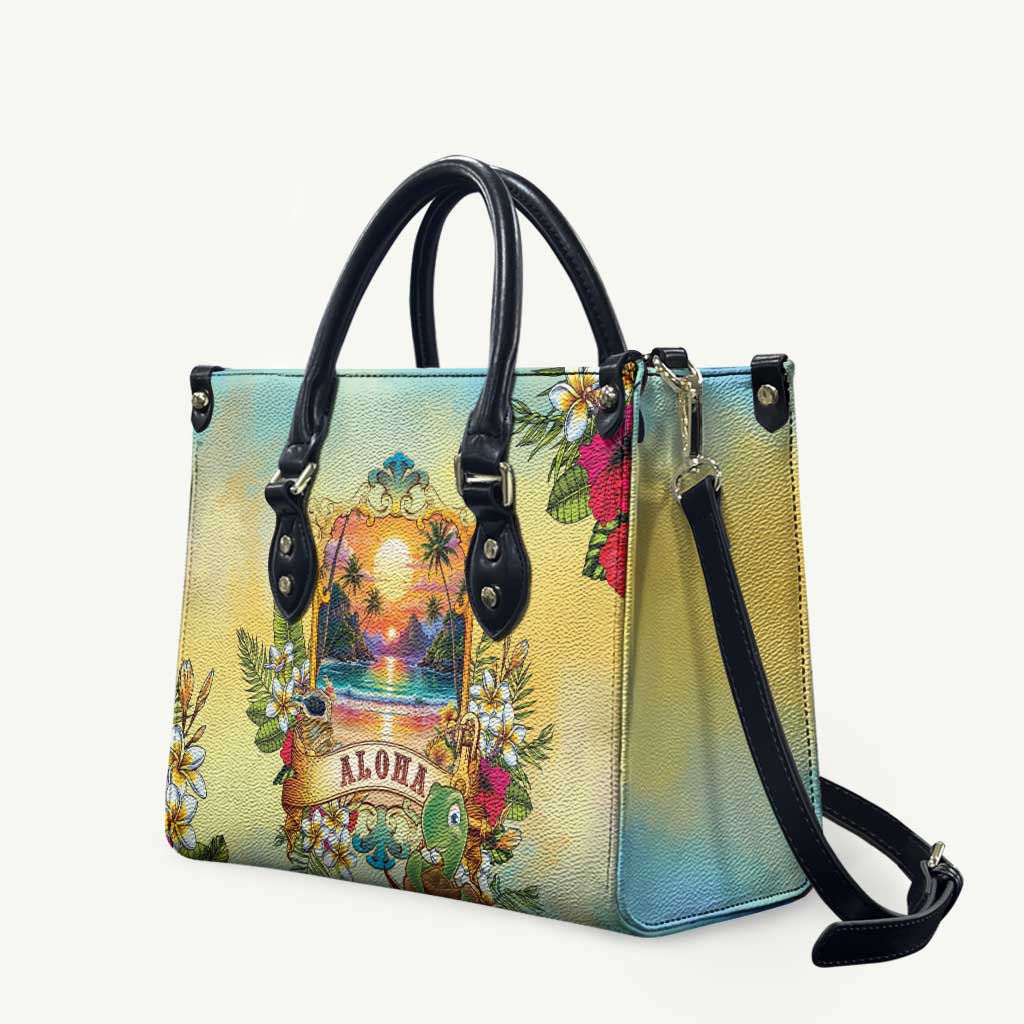 Aloha Hawaii Turtle Leather Bag Retro Style - Polynesian Pride