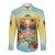 Aloha Hawaii Turtle Long Sleeve Button Shirt Retro Style - Polynesian Pride